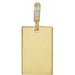 Ladies Natural Diamond Engravable Pendant — 14K Yellow Gold