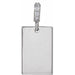 Ladies Natural Diamond Engravable Pendant — Sterling Silver