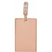 Ladies Natural Diamond Engravable Pendant — 14K Rose Gold