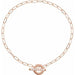 Ladies Natural Diamond Toggle Bracelet (I1, G-H) — 14K Rose Gold