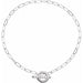 Ladies Natural Diamond Toggle Bracelet (I1, G-H) — 14K White Gold