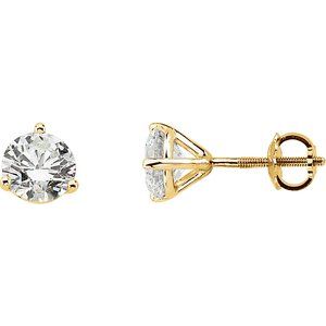Ladies Natural Diamond Cocktail-Style Earring (I1, G-H) — 14K Yellow Gold