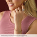 Lab-Grown Diamond Fully Accented Flexible Bangle Bracelet