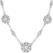 Ladies Natural Diamond Station Necklace (I1, H-I) — 14K White Gold