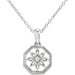 Ladies Natural Diamond Necklace (I2, H+) — Sterling Silver
