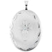 Ladies Natural Diamond Oval Cross Locket (I2-I3, H-I) — Sterling Silver