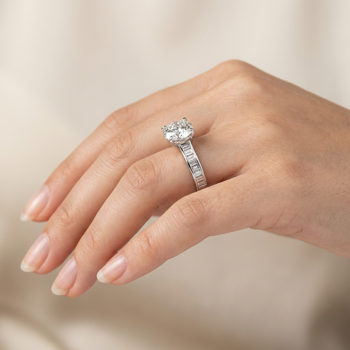 Hand wearing ring