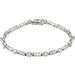 Ladies Natural Diamond Line 7 1/ Bracelet (Si1, G-H) — 14K White Gold