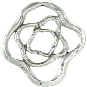 Ladies Natural Diamond Pendant (I2, G-H) — Sterling Silver