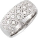 Ladies Natural Diamond Ring (I1, GHI) — 14K White Gold