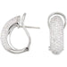 Ladies Natural Diamond Earrings (I1, GHI) — 14K White Gold