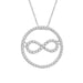 LADIES PENDANT 0.25CT ROUND DIAMOND 10K WHITE GOLD