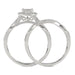 LADIES BRIDAL SET 0.25CT ROUND DIAMOND 10K WHITE GOLD