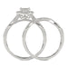 LADIES BRIDAL SET 0.25CT ROUND DIAMOND 10K WHITE GOLD