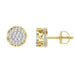 EARRINGS 1.50CT ROUND DIAMOND 10K YELLOW GOLD