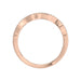 14K Rose Gold 1.00Ct Round Blue & Dark Brown Diamond Ladies Band Multi Color Fine Jewelry