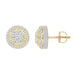 EARRINGS 0.25CT ROUND DIAMOND 10K YELLOW GOLD