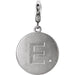 Ladies Natural Diamond Initial E Charm/Pendant (I2, G-H) — Sterling Silver