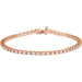 Ladies Natural Diamond Line 7 1/ Bracelet (I1, H+) — 18K Rose Gold