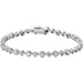 Ladies Natural Diamond Bracelet (I3, H-J) — 14K White Gold
