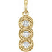 Ladies Natural Diamond Three-Stone Pendant (I1, G-H) — 14K Yellow Gold