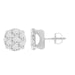 Classic 0.25Ct Round Diamond Fashion Earrings In Sterling Silver White Women�S Diamond Jewelry