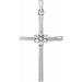 Ladies Natural Diamond Cross Pendant (I1, G-H) — 14K White Gold