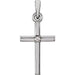 Ladies Natural Diamond Cross Pendant (I1, G-H) — Platinum