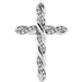 Ladies Natural Diamond Cross Pendant (Si1, G-H) — 14K White Gold