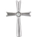 Ladies Natural Diamond Cross Pendant (Si1, G-H) — 14K White Gold