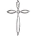 Ladies Natural Diamond Cross Pendant (Si1, G-H) — 14K White Gold