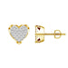 MEN'S STUD EARRINGS 0.15CT ROUND DIAMOND 10K YELLOW GOLD