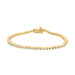 LADIES BRACELET 1.00CT ROUND DIAMOND 14K YELLOW GOLD