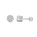 Ladies Sterling Silver 0.05Ct Round Diamond Fashion Earrings  Classic Ladies Diamond Jewelry