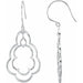 Ladies Natural Diamond Freeform Earrings — 14K Yellow Gold