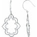 Ladies Natural Diamond Earrings — 14K Yellow Gold