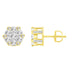 LADIES EARRINGS 0.25CT ROUND DIAMOND 10K YELLOW GOLD