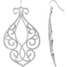 Ladies Natural Diamond Earrings — Sterling Silver