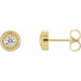 Ladies Natural Diamond Rope Earrings (I1, G-H) — 14K Yellow Gold