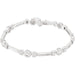 Ladies Natural Diamond Line Bracelet (I1, G-H) — 14K White Gold