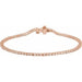 Ladies Natural Diamond Line 7 1/ Bracelet (I1, G-H) — 14K Rose Gold