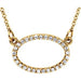 Ladies Natural Diamond Necklace (I1, G-H) — 14K Yellow Gold