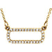 Ladies Natural Diamond Geometric Necklace (I1, G-H) — 14K Yellow Gold