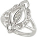 Ladies Natural Diamond Filigree Ring (I2, G-H) — Sterling Silver
