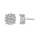 LADIES STUD EARRINGS 1.00CT ROUND DIAMOND 10K WHITE GOLD