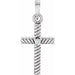 Ladies Natural Diamond Cross Pendant (I1, G-H) — Platinum