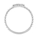 Elegant 0.07Ct Round Diamond Three Stone Ring In Sterling Silver Classic Ladies Jewelry Design