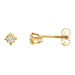 Ladies Natural Diamond Earrings (I1, H-I) — 14K Yellow Gold