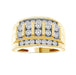 MEN'S RING 1.50CT ROUND DIAMOND 14K YELLOW GOLD
