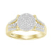 LADIES RING 0.20CT ROUND DIAMOND 10K YELLOW GOLD